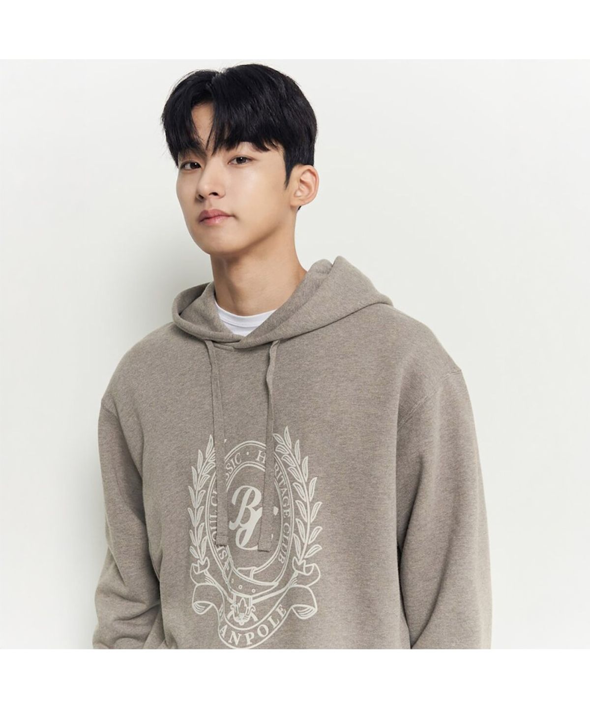 빈폴 멘(BEANPOLE MEN) 헤리티지 스웨트 후디  베이지