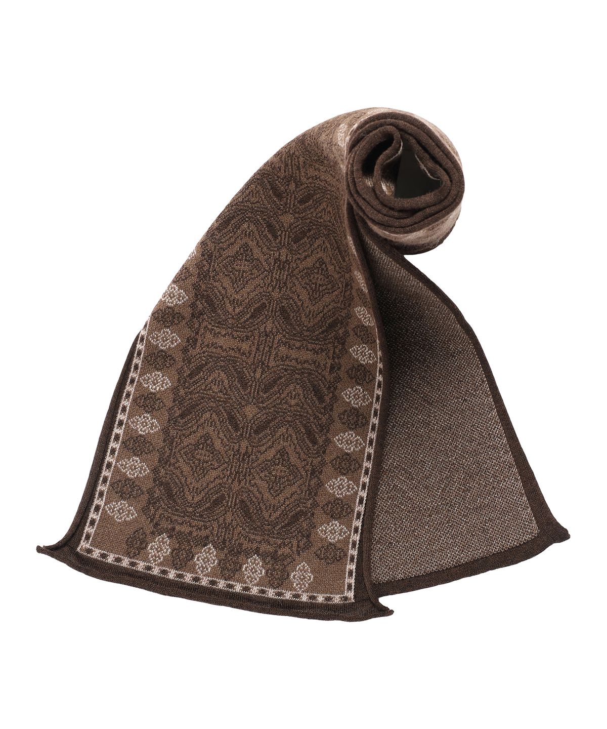 더바이닐하우스(THEVINYLHOUSE) PAISLEY MUFFLER BROWN