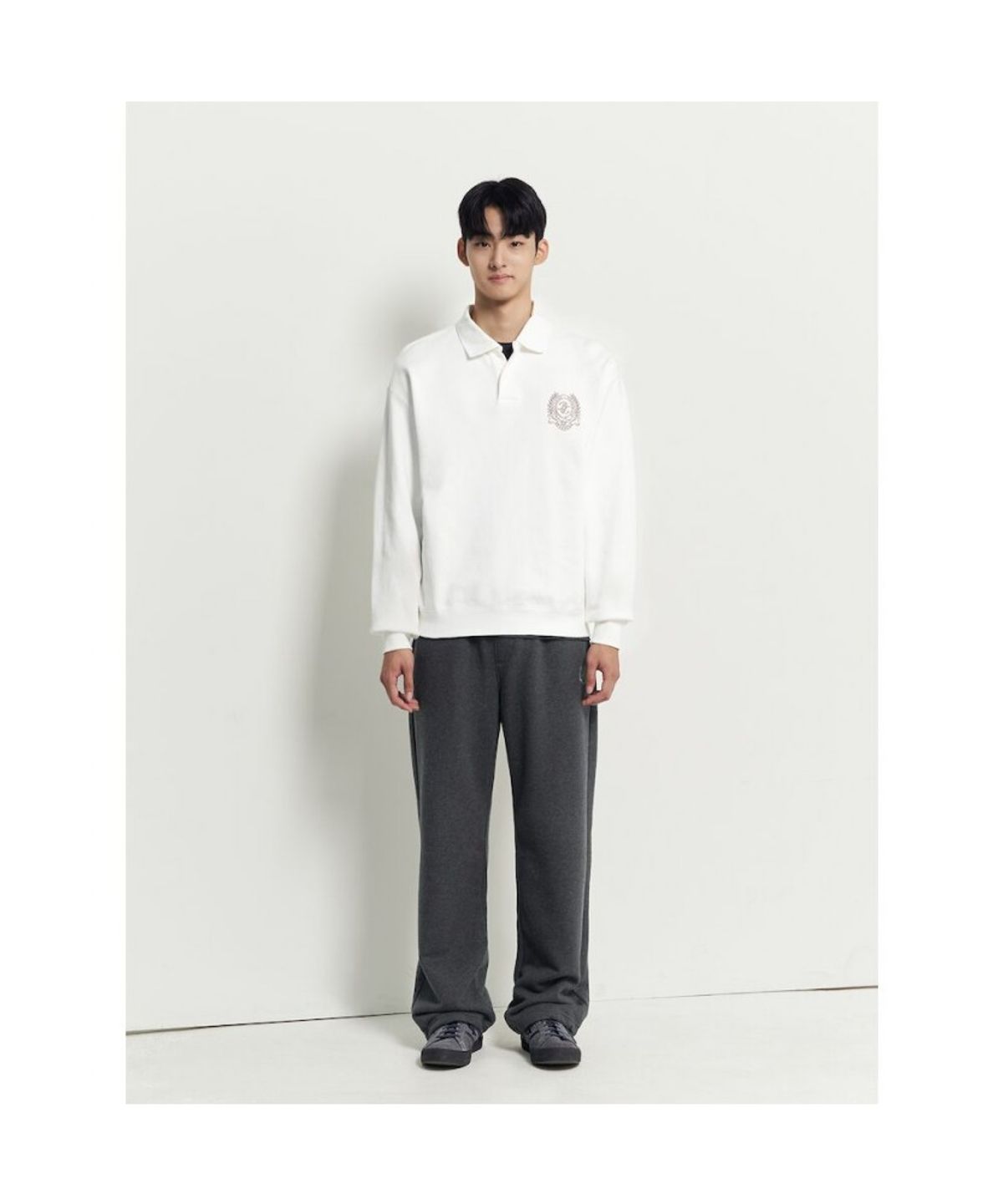 빈폴 멘(BEANPOLE MEN) 헤리티지 클럽 스웨트 팬츠  애쉬
