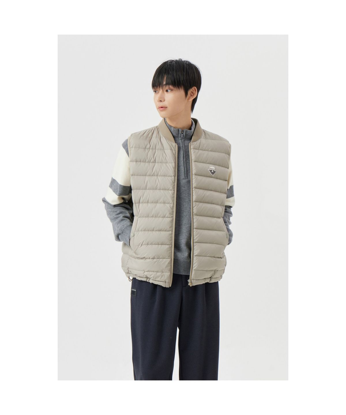 골든베어(GOLDEN BEAR) Lightweight Down Vest G4VAW25811GYX