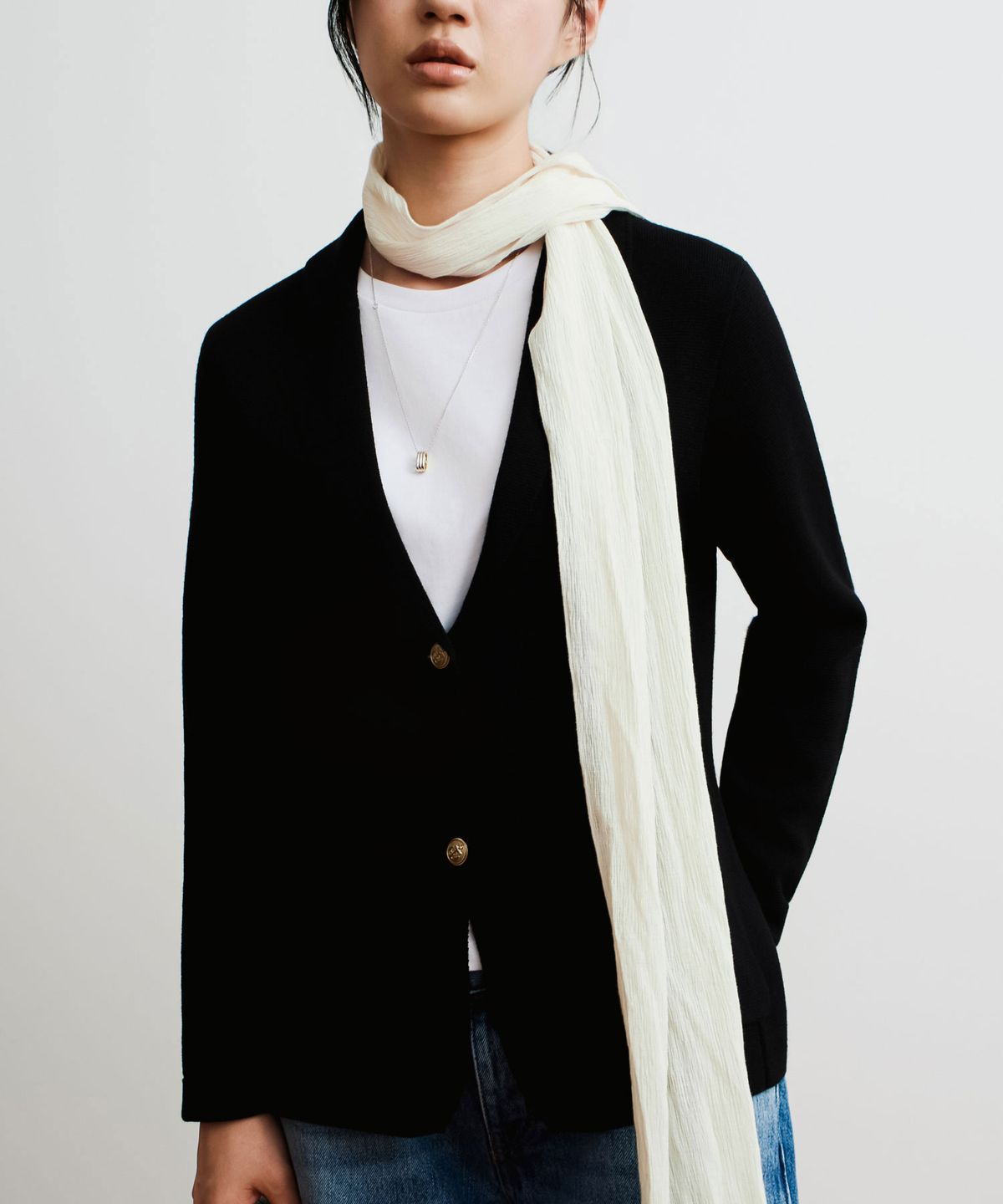 더니트컴퍼니(THEKNITCOMPANY) (우먼) 발투르 울 재킷 [오닉스 블랙]