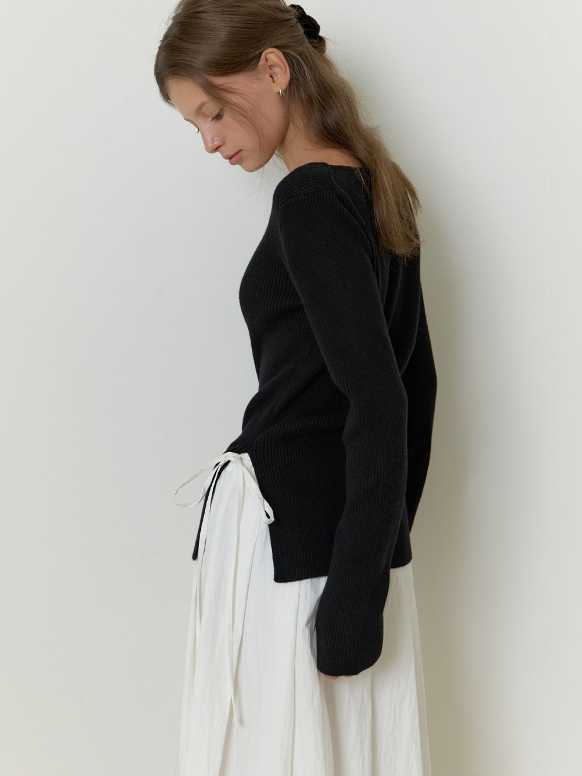 리엘(RE L) Sevilla boat knit (black)