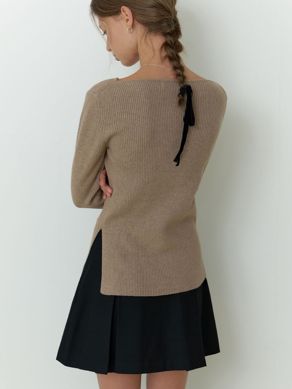 리엘(RE L) Sevilla boat knit (mocha)