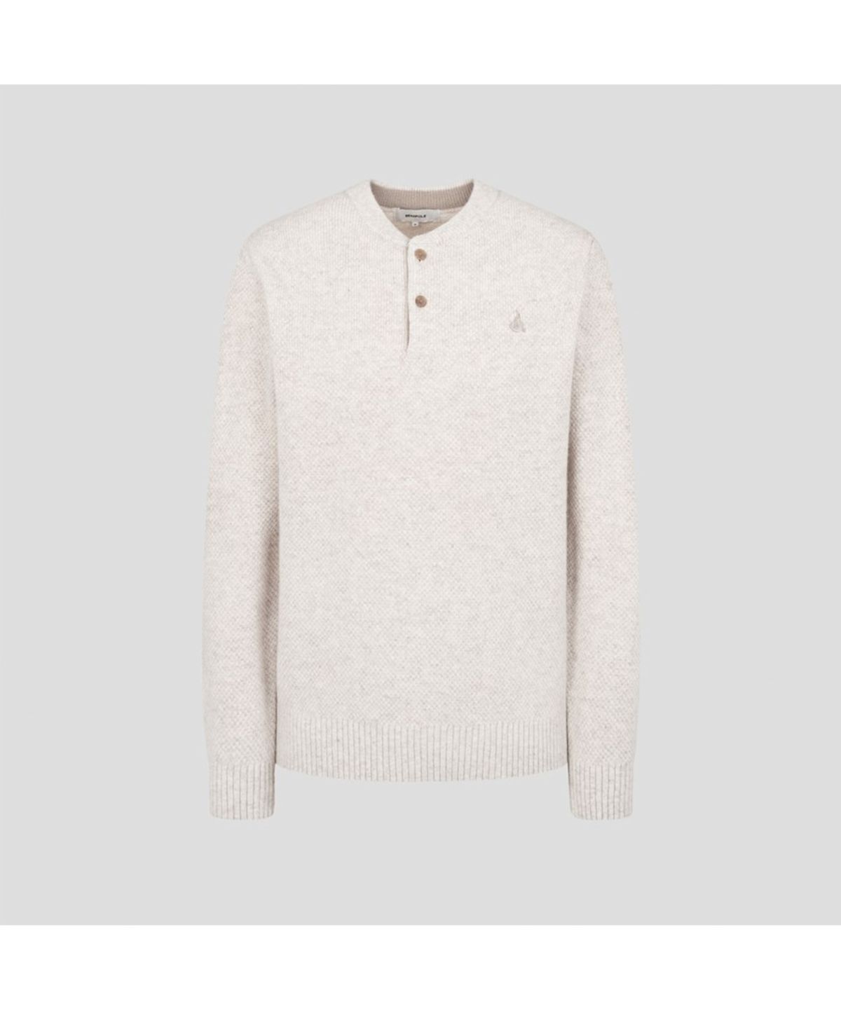 빈폴 멘(BEANPOLE MEN) 버튼넥 풀오버 니트  아이보리