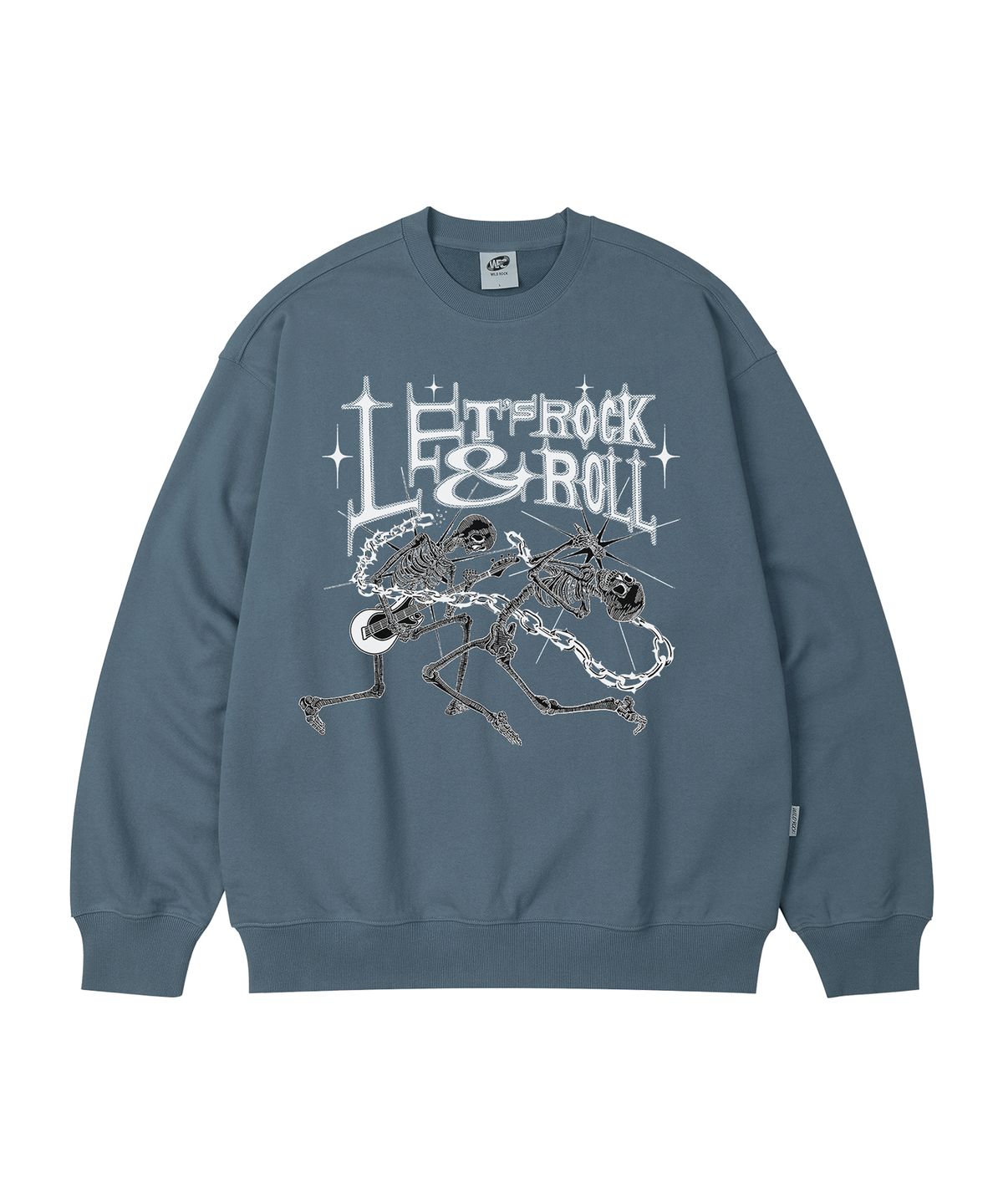 와일드락(WILDROCK) Lets Rock and Roll 오버핏 맨투맨_9 COL