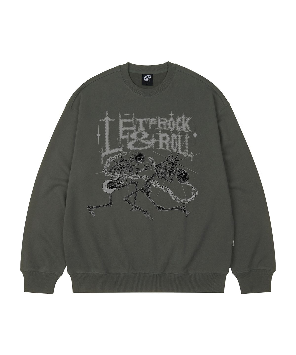 와일드락(WILDROCK) Lets Rock and Roll 오버핏 맨투맨_9 COL