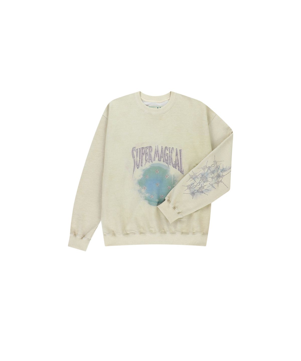 투위드(TUEWID) Super magical set-in fit sweatshirt in dust beige