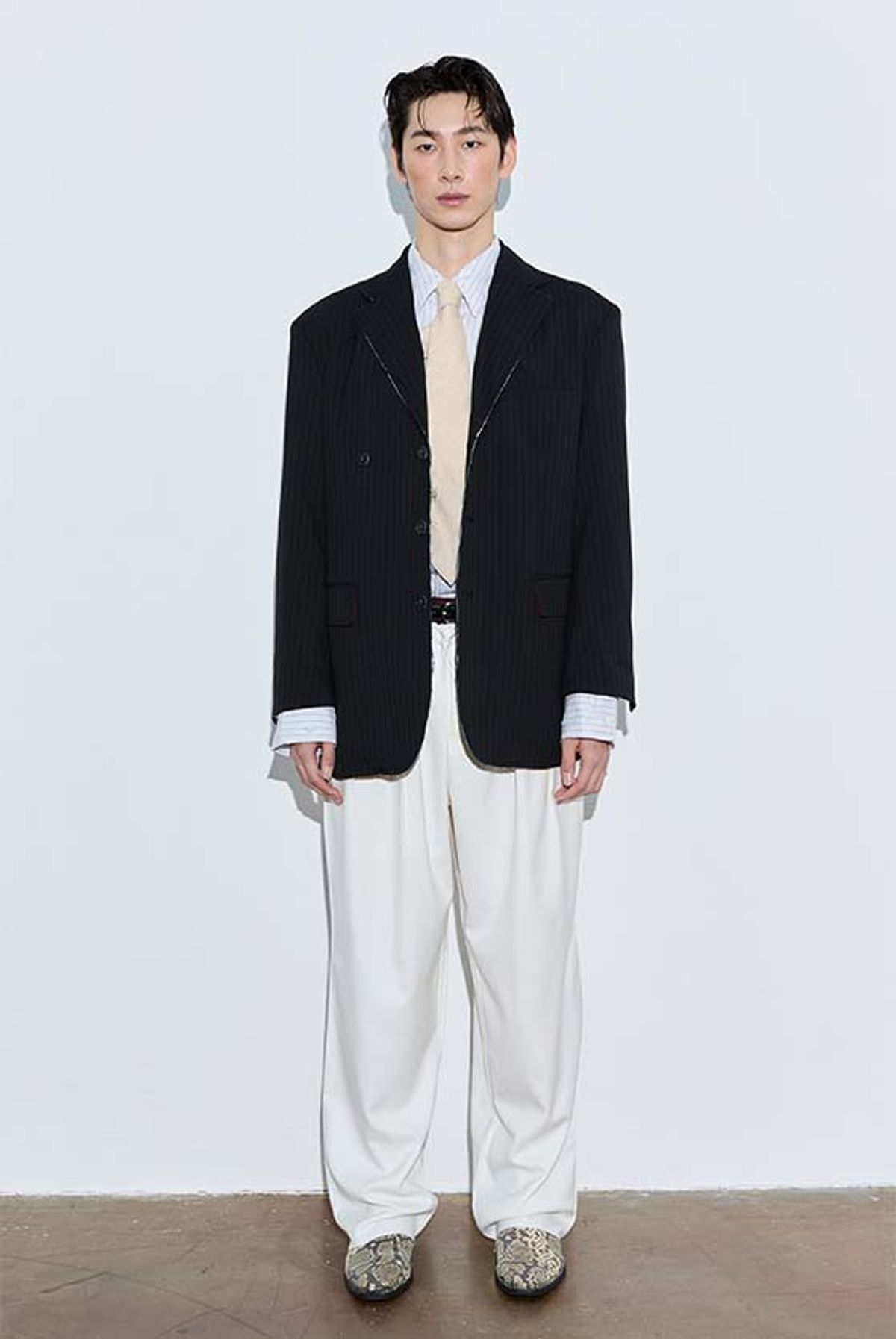 오디너리피플(ORDINARY PEOPLE) Re: Athletic Classic Pants [White]