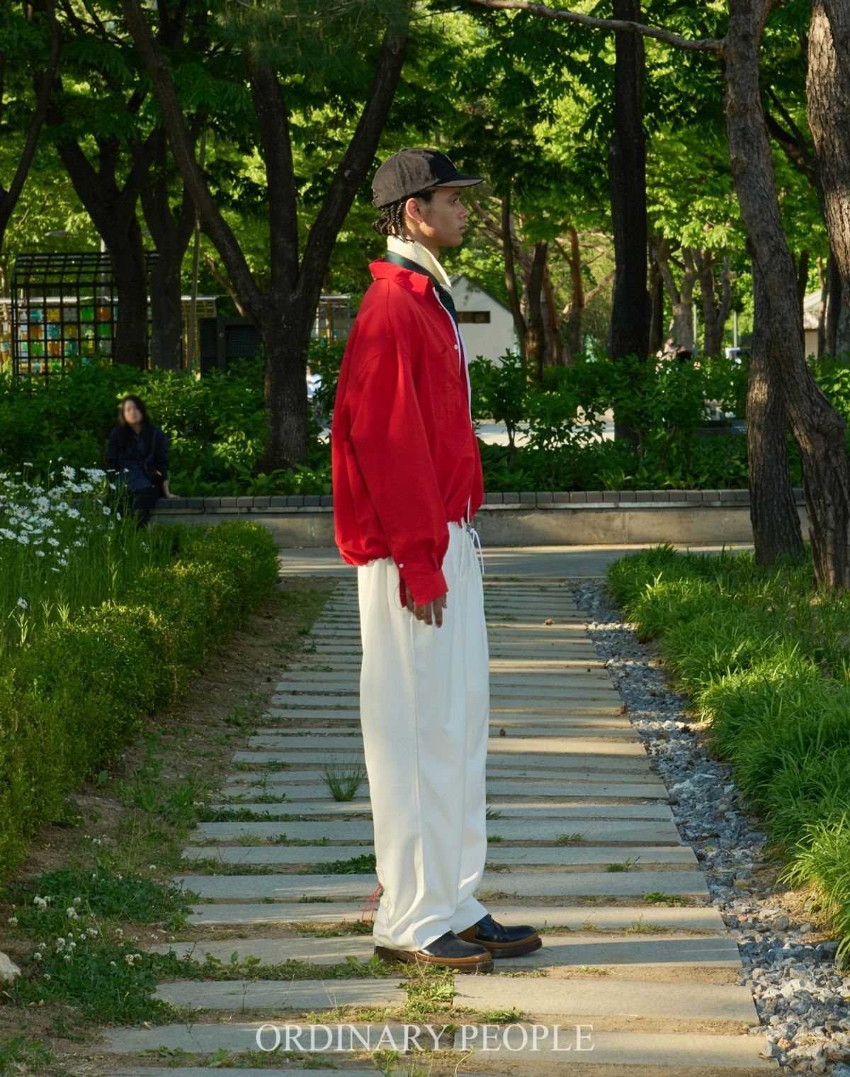 오디너리피플(ORDINARY PEOPLE) Re: Athletic Classic Pants [White]