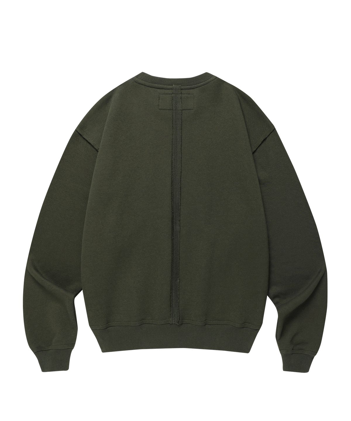 더바이닐하우스(THEVINYLHOUSE) CUT-OFF LINE SWEATSHIRTS KHAKI