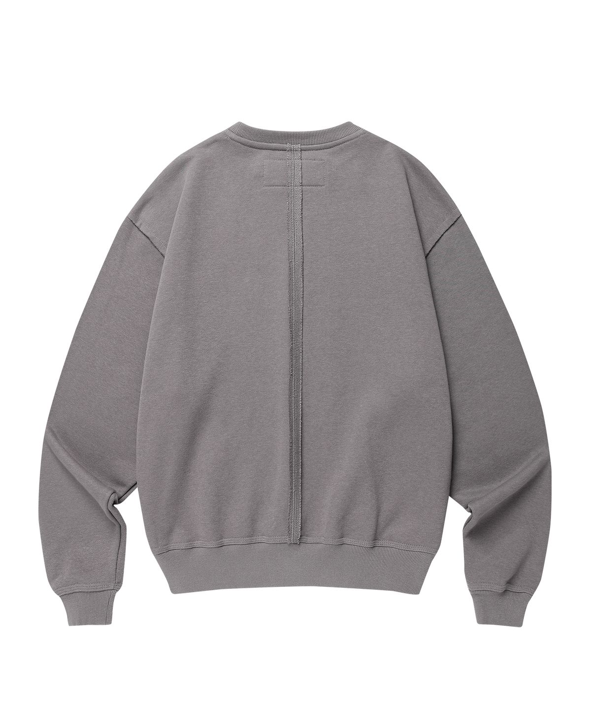 더바이닐하우스(THEVINYLHOUSE) CUT-OFF LINE SWEATSHIRTS DEEP GREY