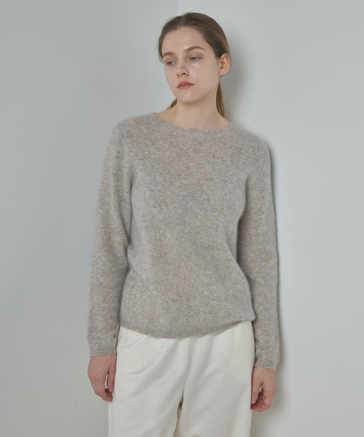 누토프(NUTOFFE) Round Knit_Oat Beige