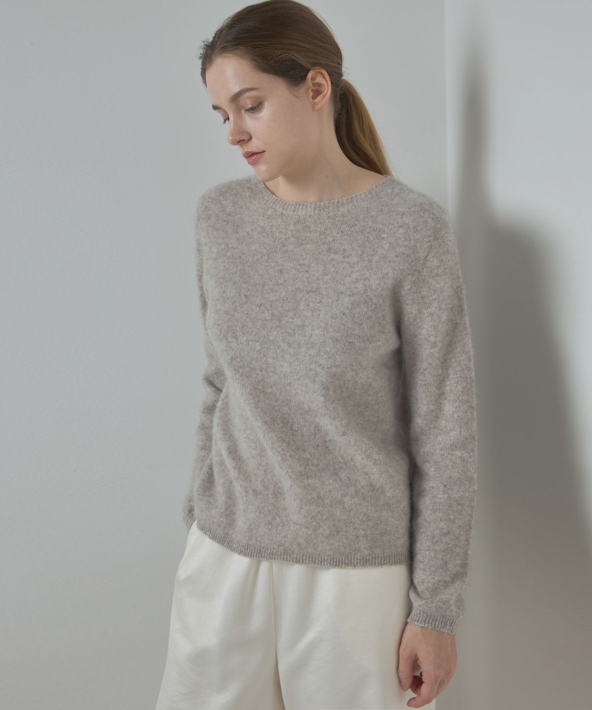 누토프(NUTOFFE) Round Knit_Oat Beige