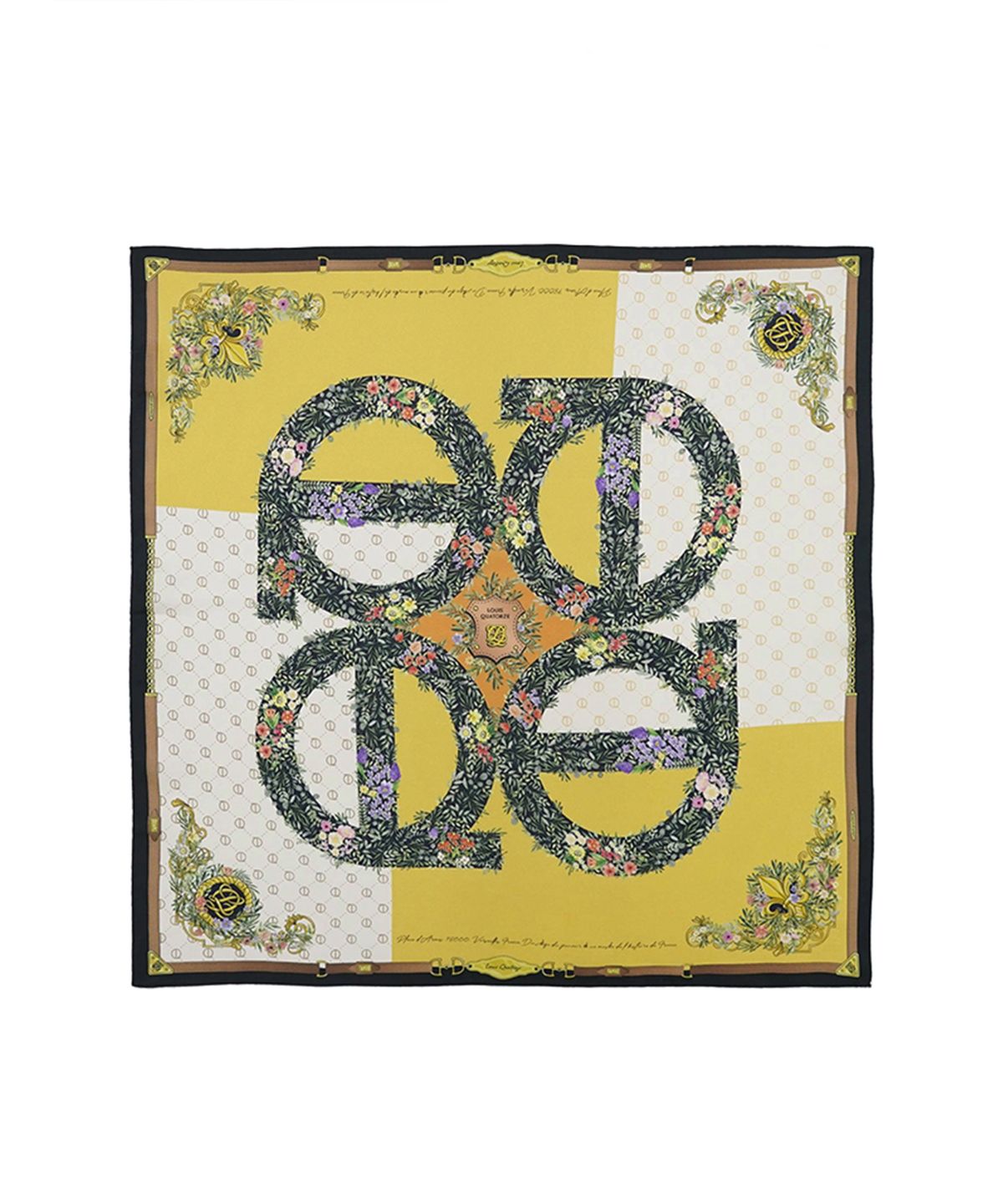 루이까또즈스카프(LOUIS QUATORZE SCARF) 루이보타닉 실크 사각 스카프