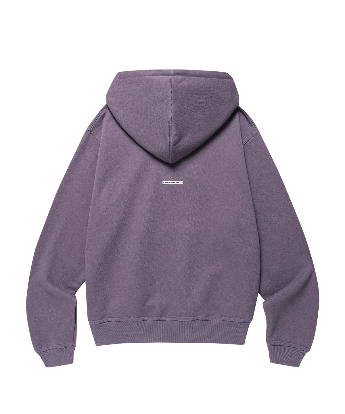 더바이닐하우스(THEVINYLHOUSE) CURSIVE WRITING TYPO HOODIE PURPLE