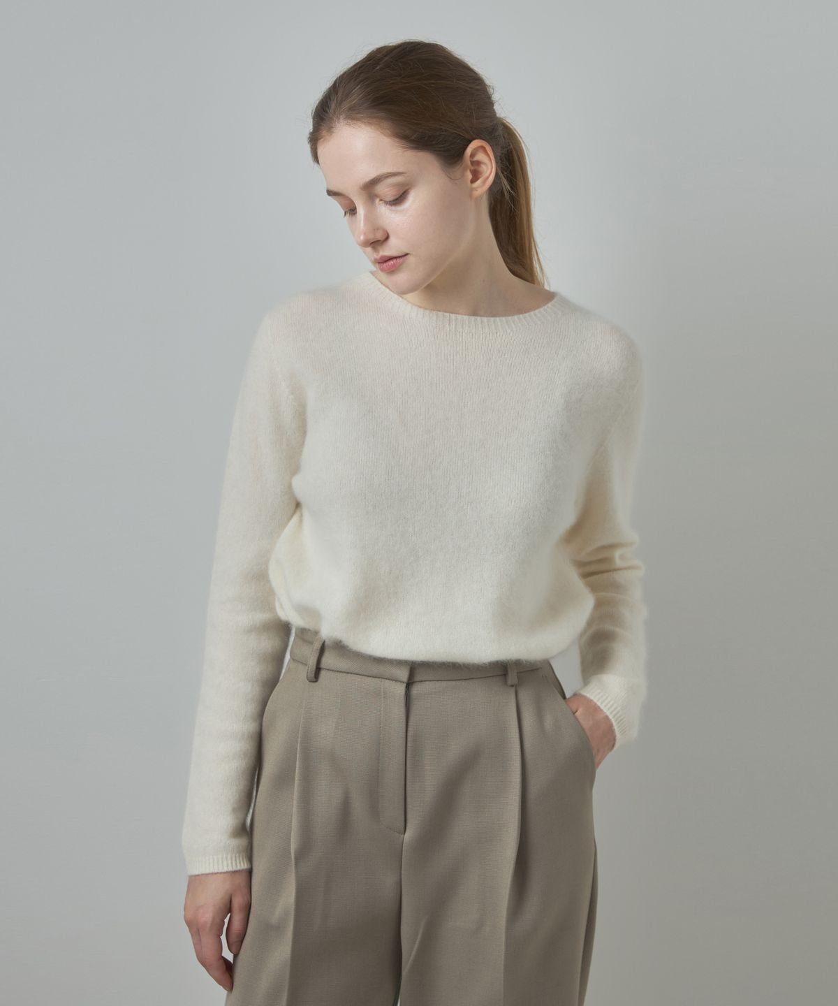누토프(NUTOFFE) Round Knit_Ivory