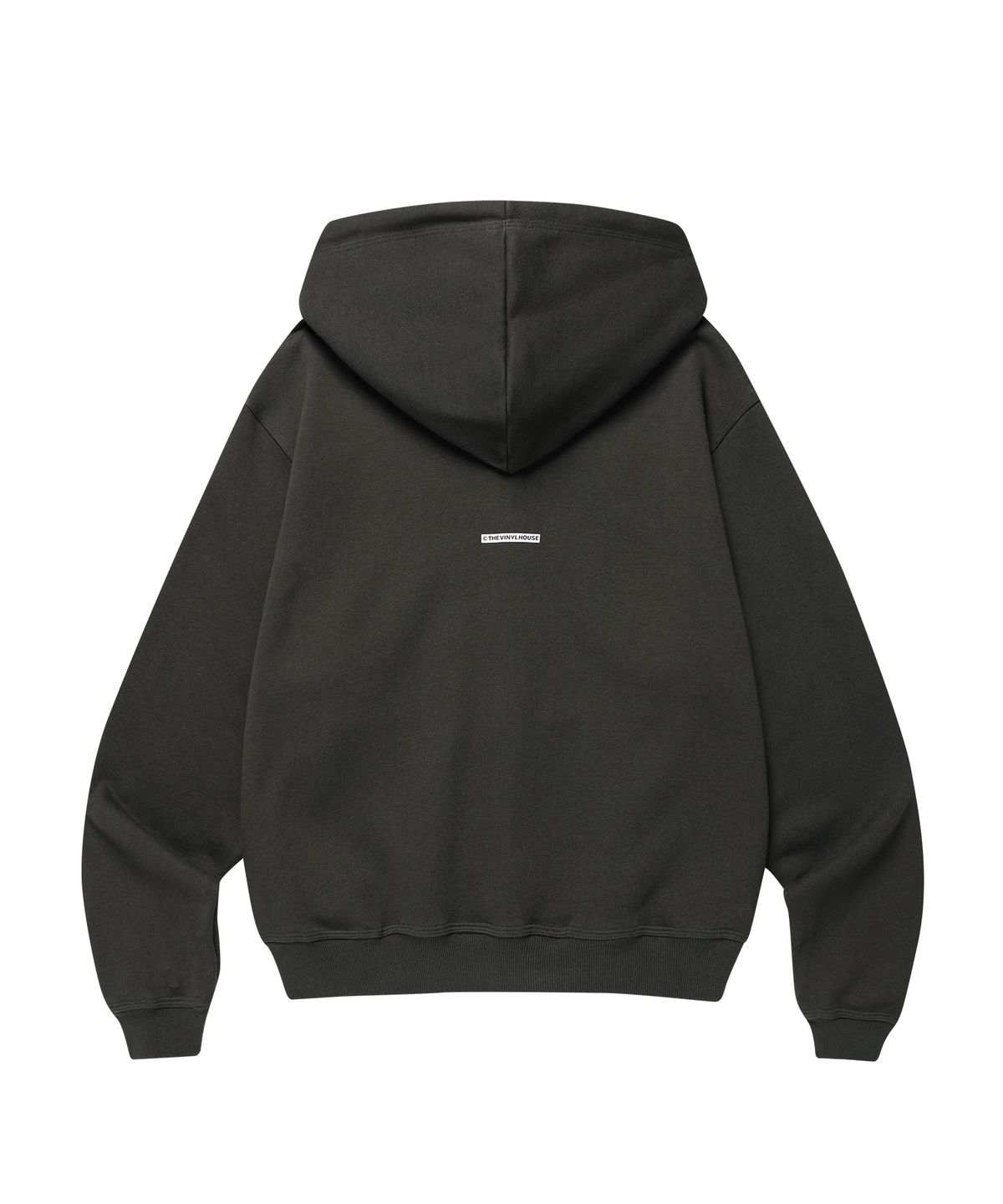 더바이닐하우스(THEVINYLHOUSE) GRAPHIC HOODIE ZIP-UP CHARCOAL