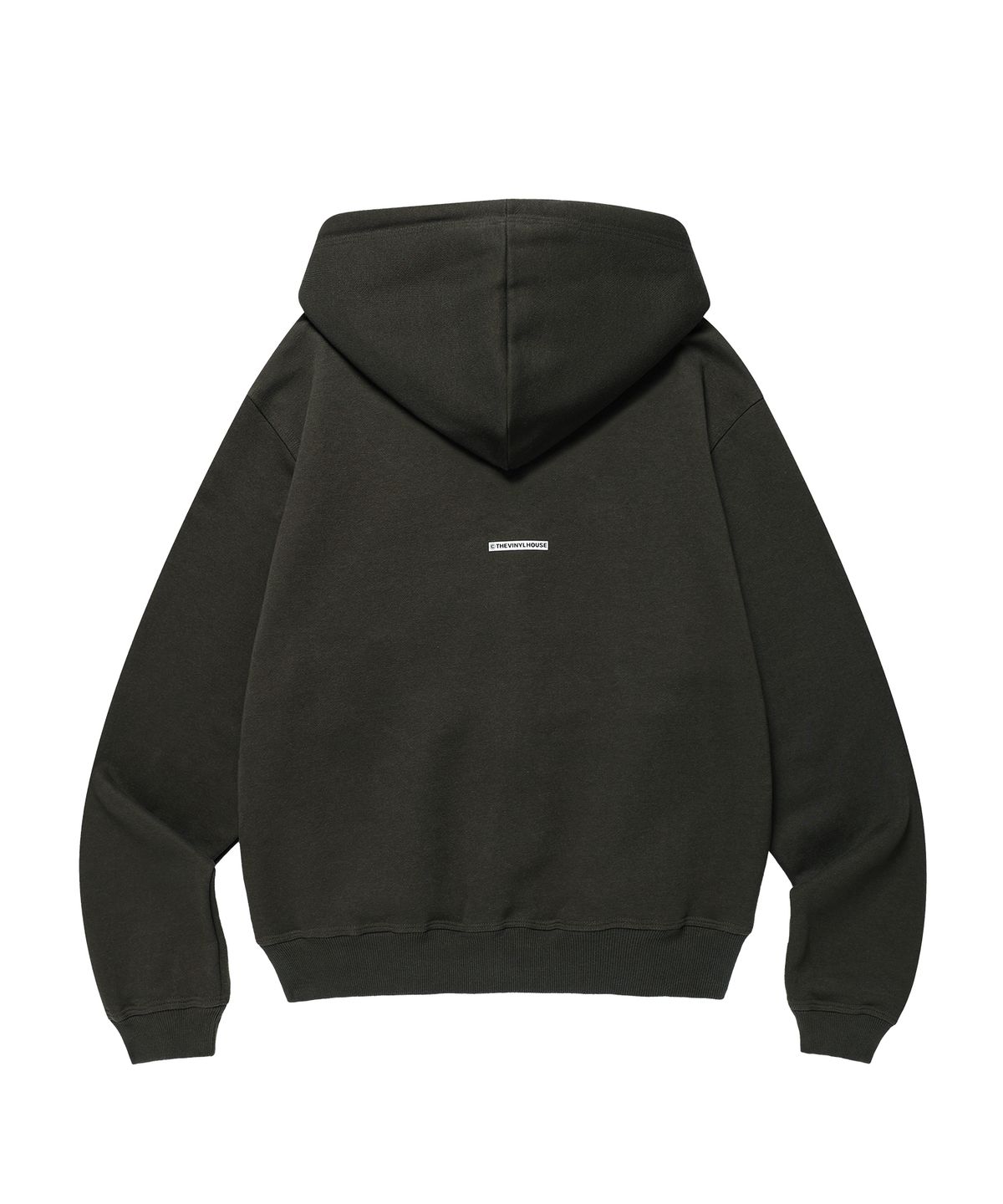 더바이닐하우스(THEVINYLHOUSE) GRAPHIC HOODIE ZIP-UP KHAKI