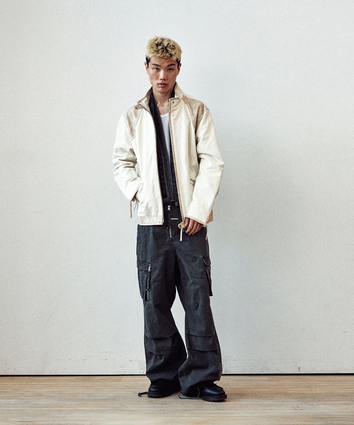 더바이닐하우스(THEVINYLHOUSE) MOTOR JACKET IVORY