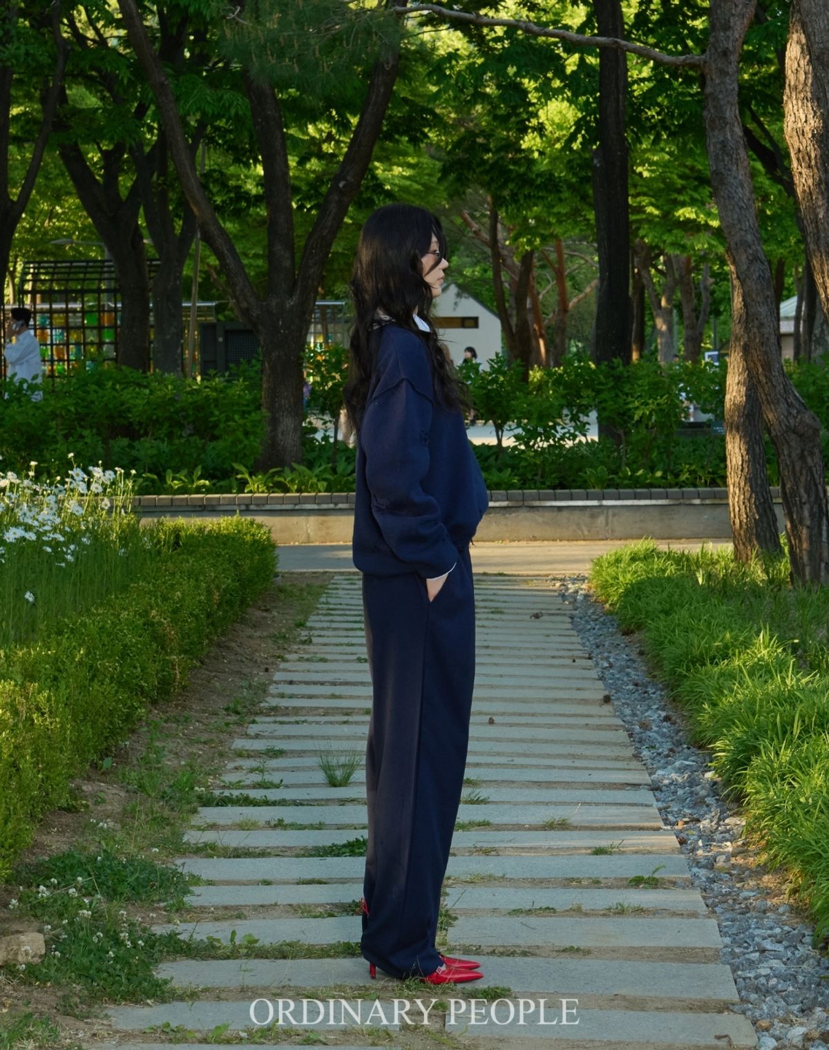 오디너리피플(ORDINARY PEOPLE) Re : Athletic Classic Pants [Navy]