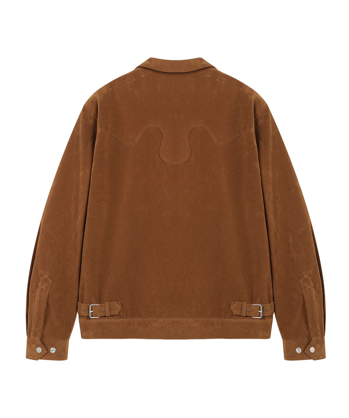 더바이닐하우스(THEVINYLHOUSE) STUDDED SUEDE JACKET BROWN
