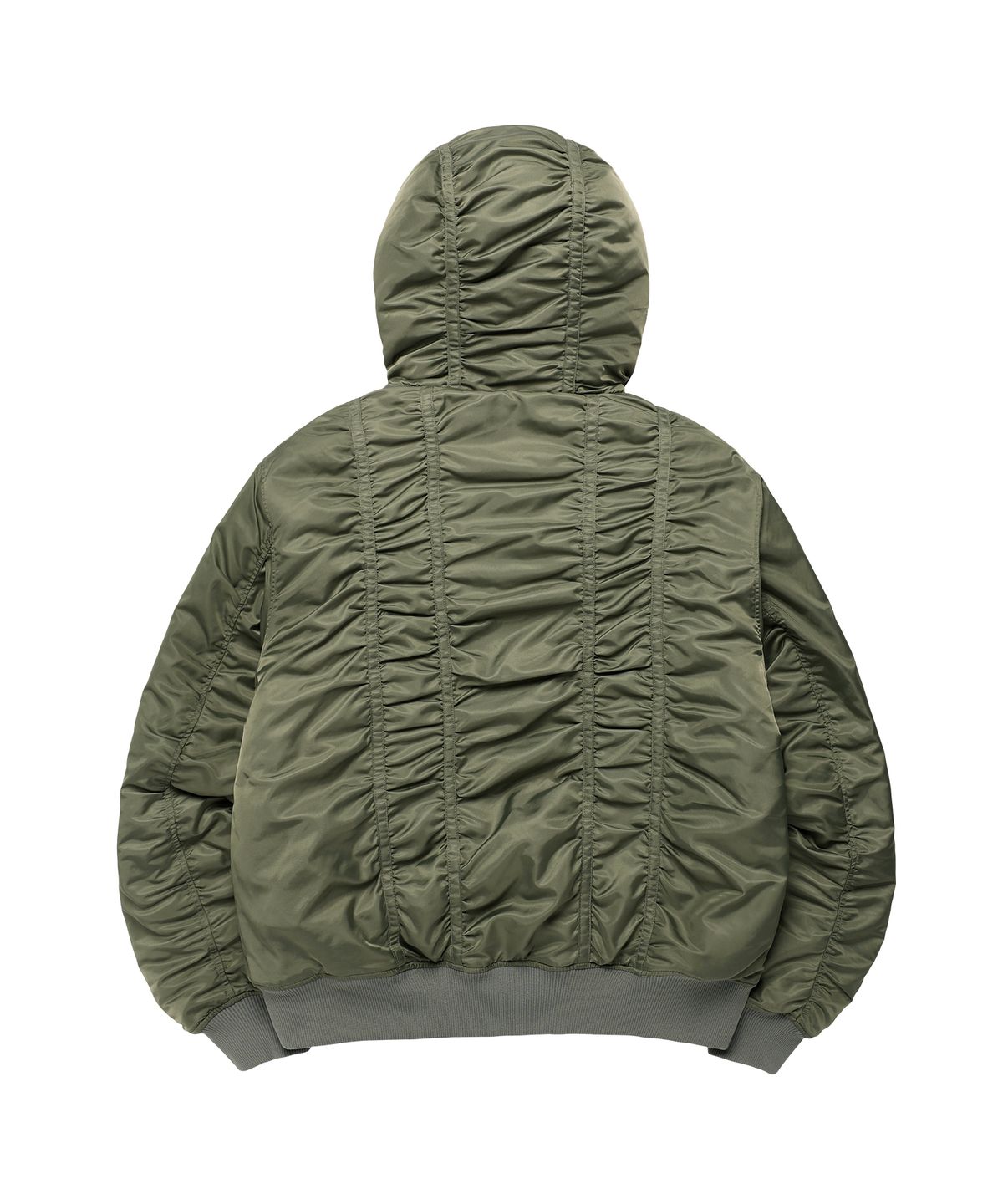 더바이닐하우스(THEVINYLHOUSE) FUR HOODED MA-1 JACKET KHAKI