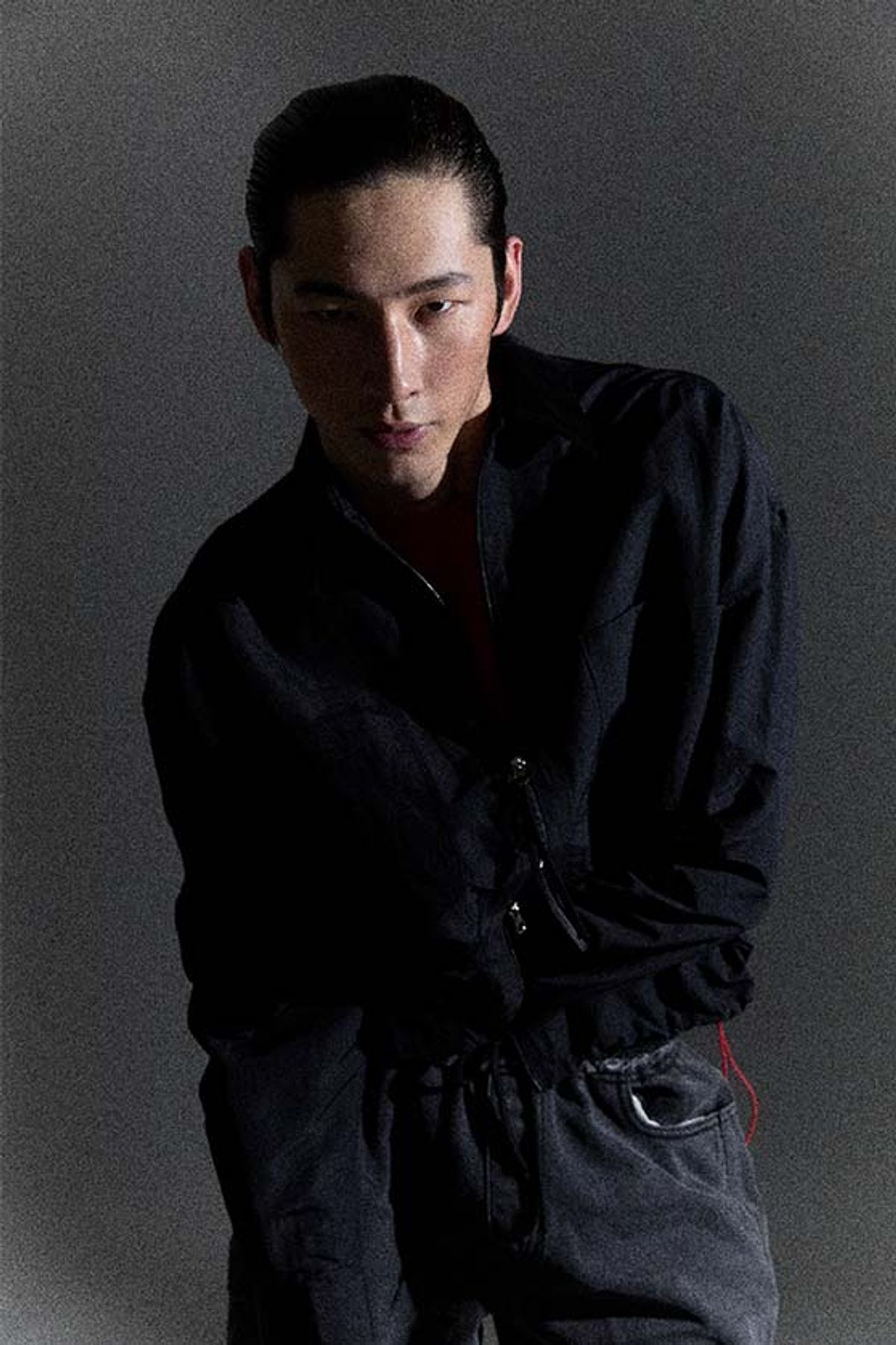 오디너리피플(ORDINARY PEOPLE) Re : Contrast Velvet-Collar Shirt [BLACK]