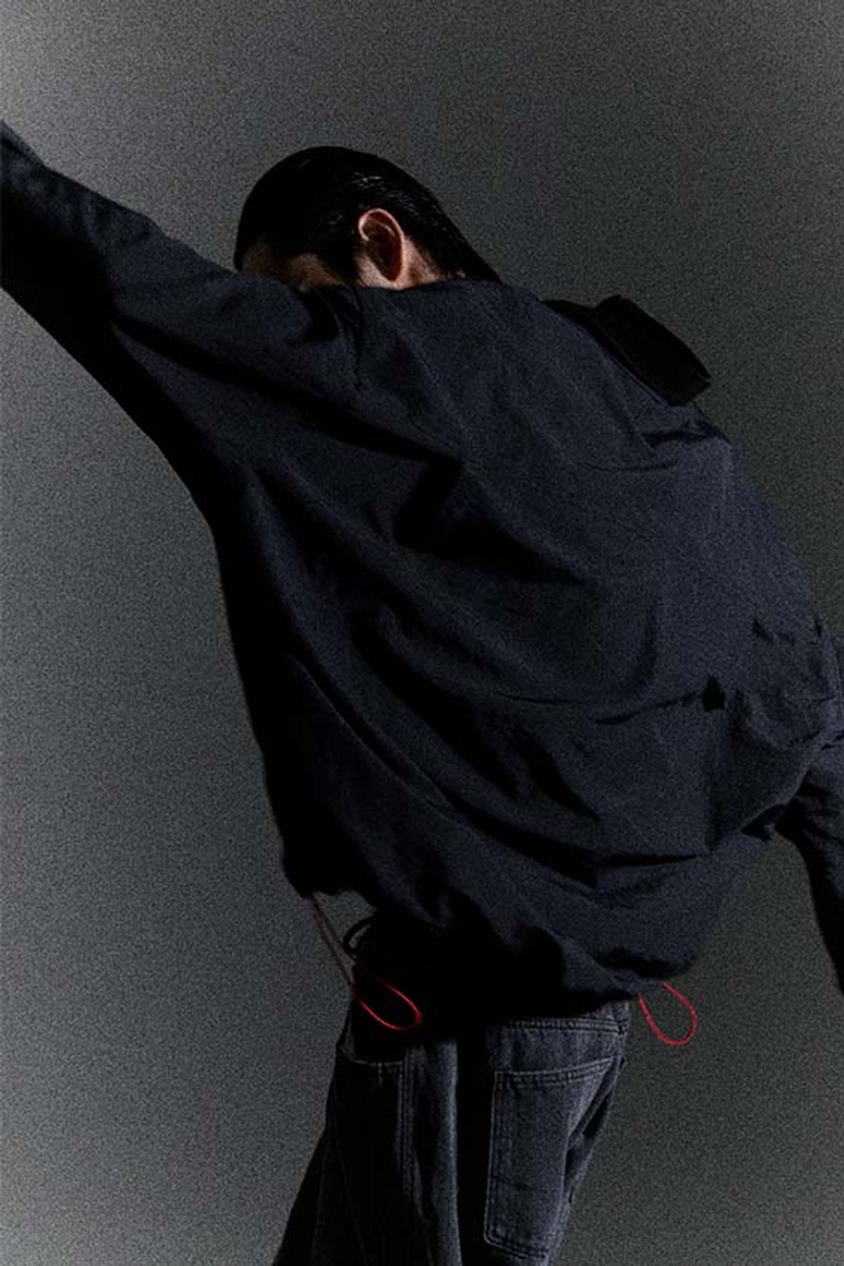 오디너리피플(ORDINARY PEOPLE) Re : Contrast Velvet-Collar Shirt [BLACK]