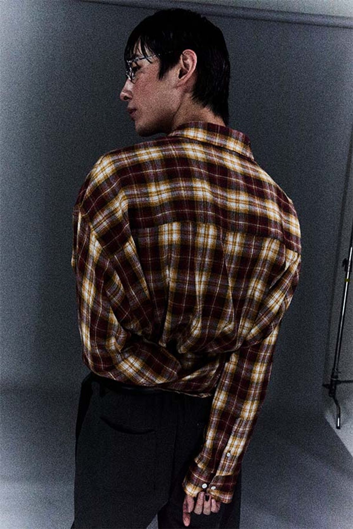 오디너리피플(ORDINARY PEOPLE) Re : Check Crest Deconstructed Shirt [RED]