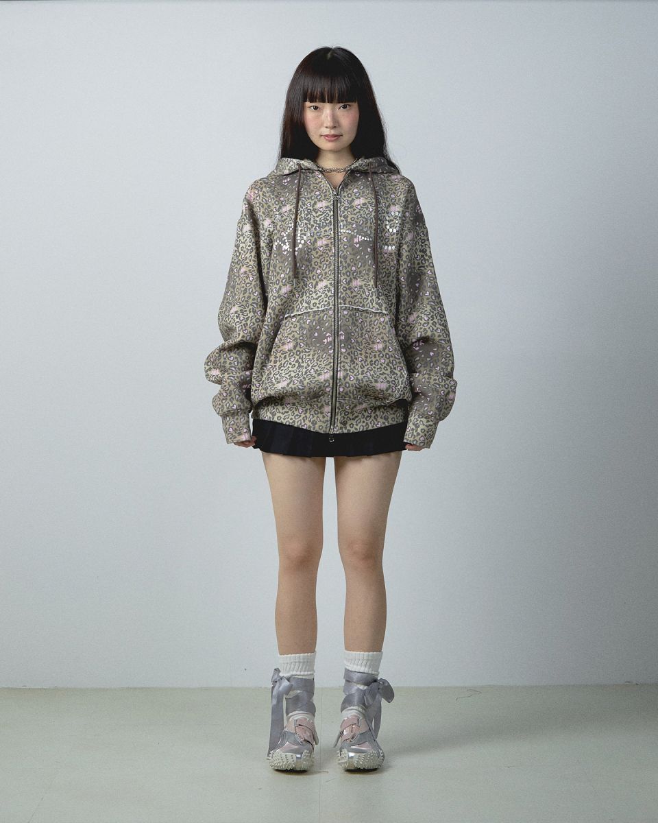 らーめん　YOUHEE LEOPARD HOOD ZIP-UP BROWN MUSINSA | YOUHEE LEOPARD HOOD ZIP-UP BROWN