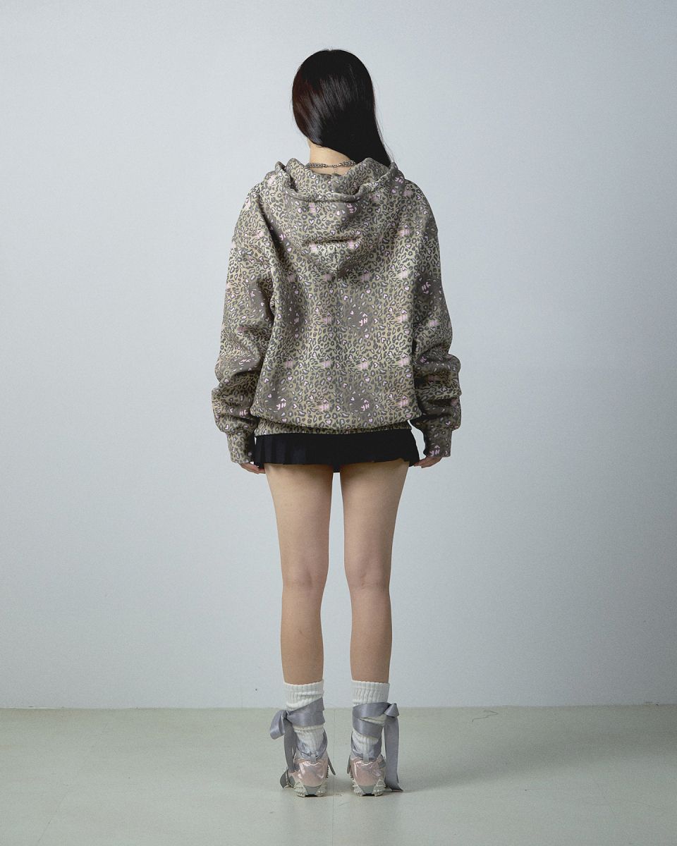 YOUHEE LEOPARD HOOD ZIP-UP BROWN パーカー MUSINSA | YOUHEE LEOPARD HOOD ZIP-UP BROWN