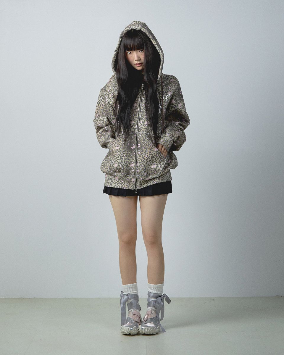 YOUHEE LEOPARD HOOD ZIP-UP BROWN パーカー MUSINSA | YOUHEE LEOPARD HOOD ZIP-UP BROWN