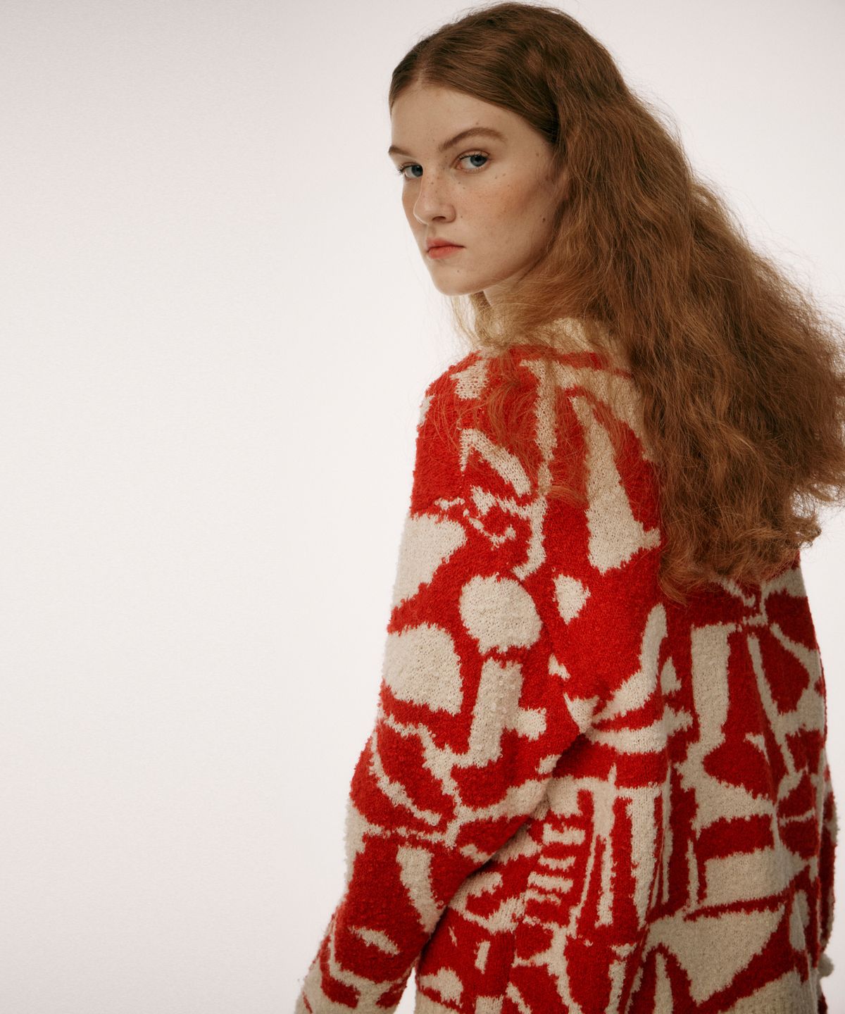 오픈도어스튜디오(OPENDOORSTUDIO) like pattern knit red