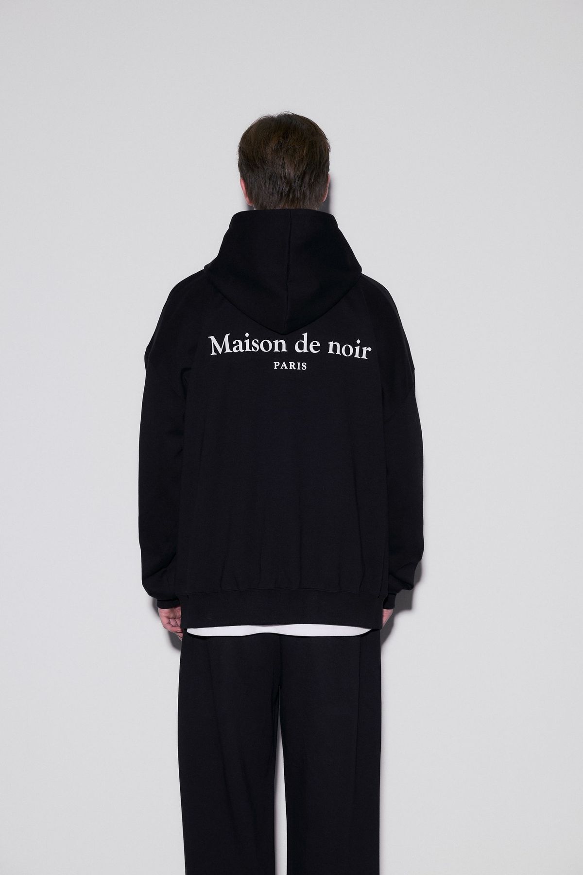 메종 드 누아(MAISON DE NOIR) LIGNÉE HOODIE ZIP UP