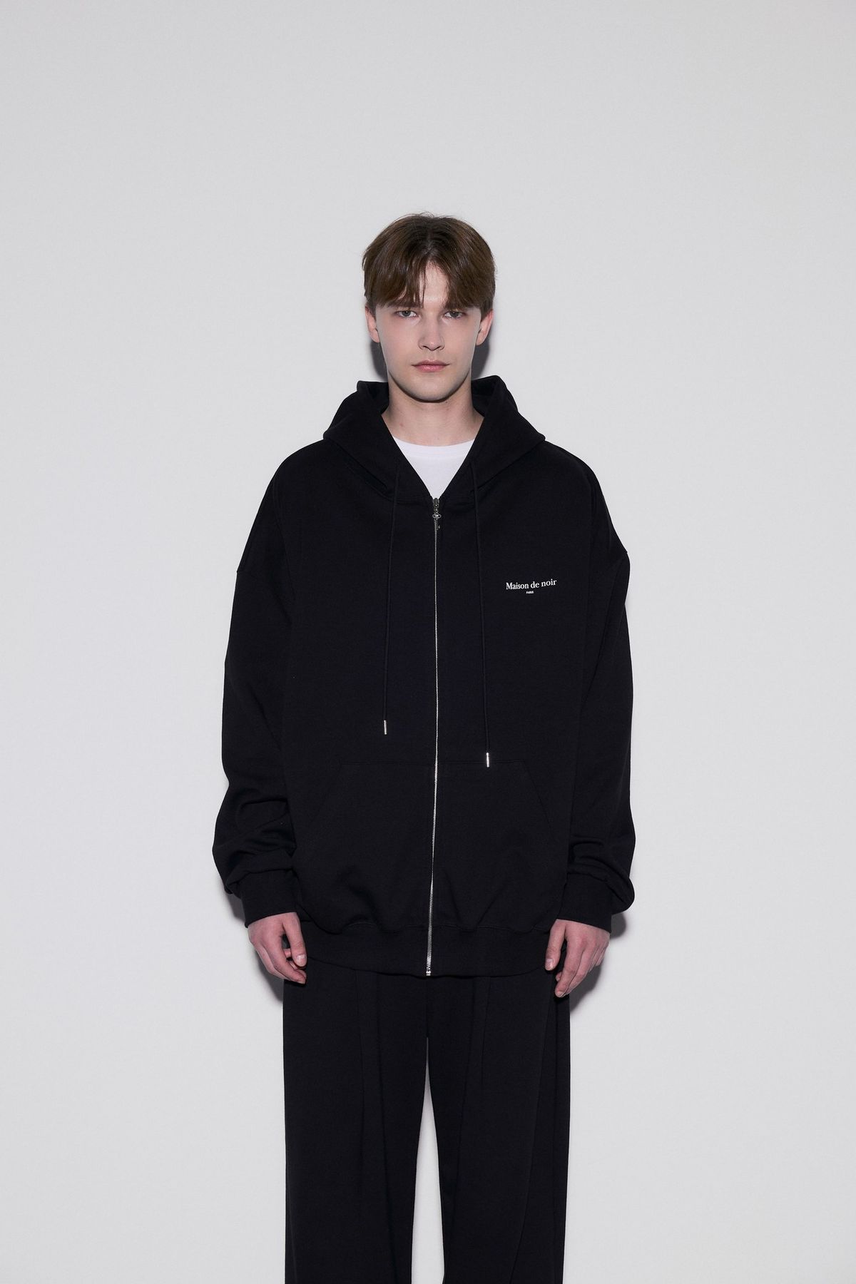메종 드 누아(MAISON DE NOIR) LIGNÉE HOODIE ZIP UP