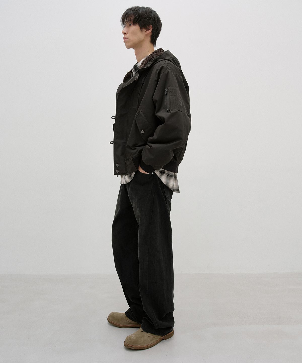 인사일런스(INSILENCE) N-2B 파일럿 파카 KHAKI BROWN