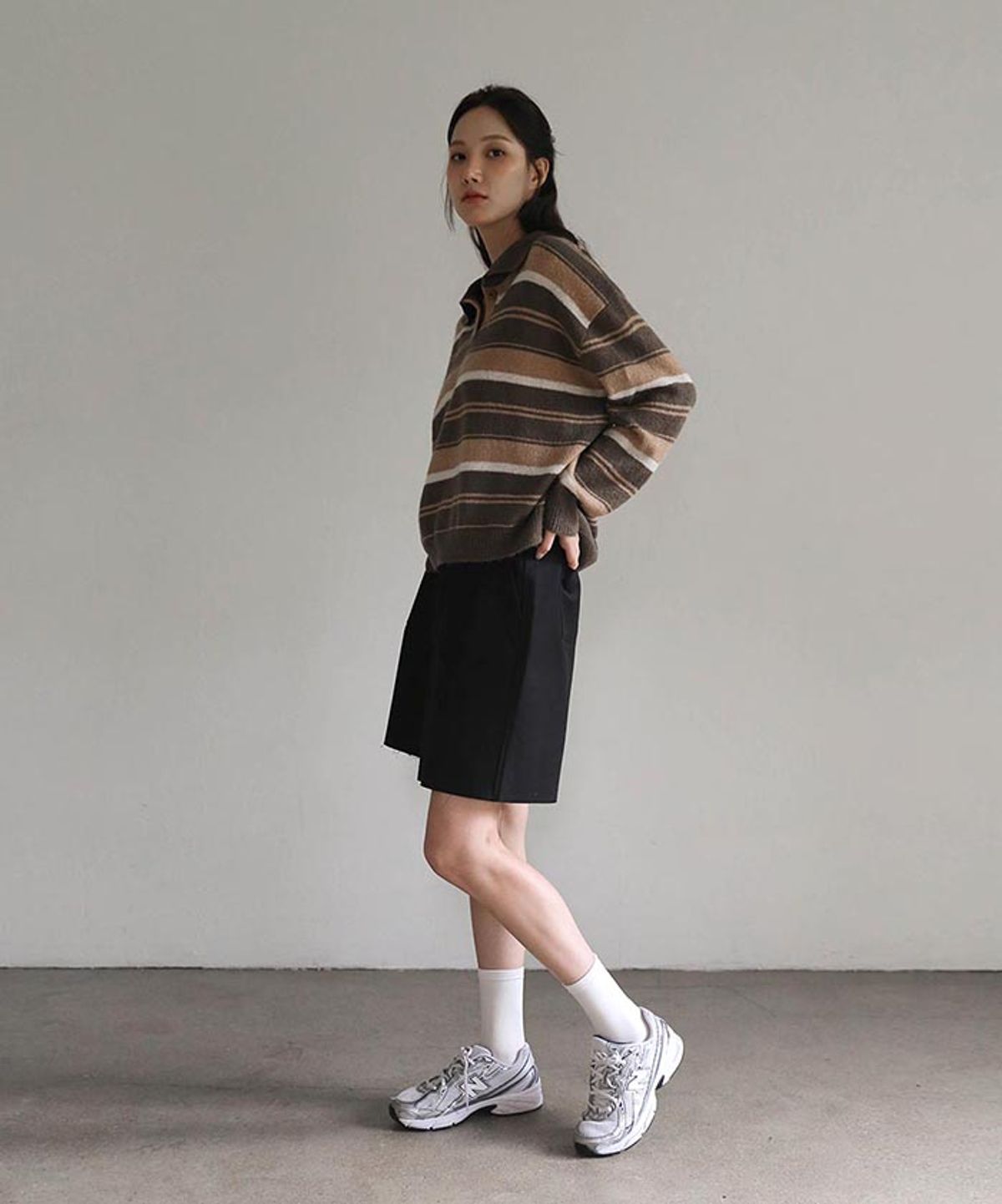 베르네프(VERTNEUF) 리쥬 포켓 반바지_블랙
