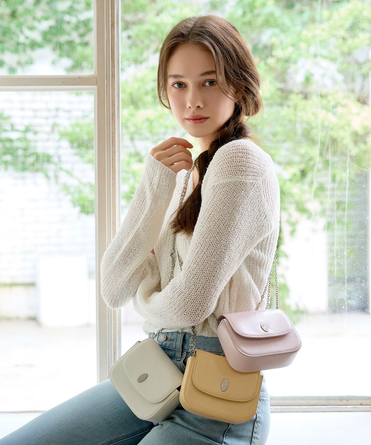 오에르(OER) Leny Mini Bag - Butter