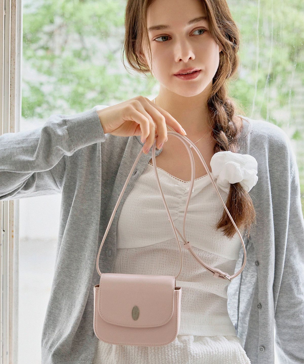 오에르(OER) Leny Mini Bag - Light Pink