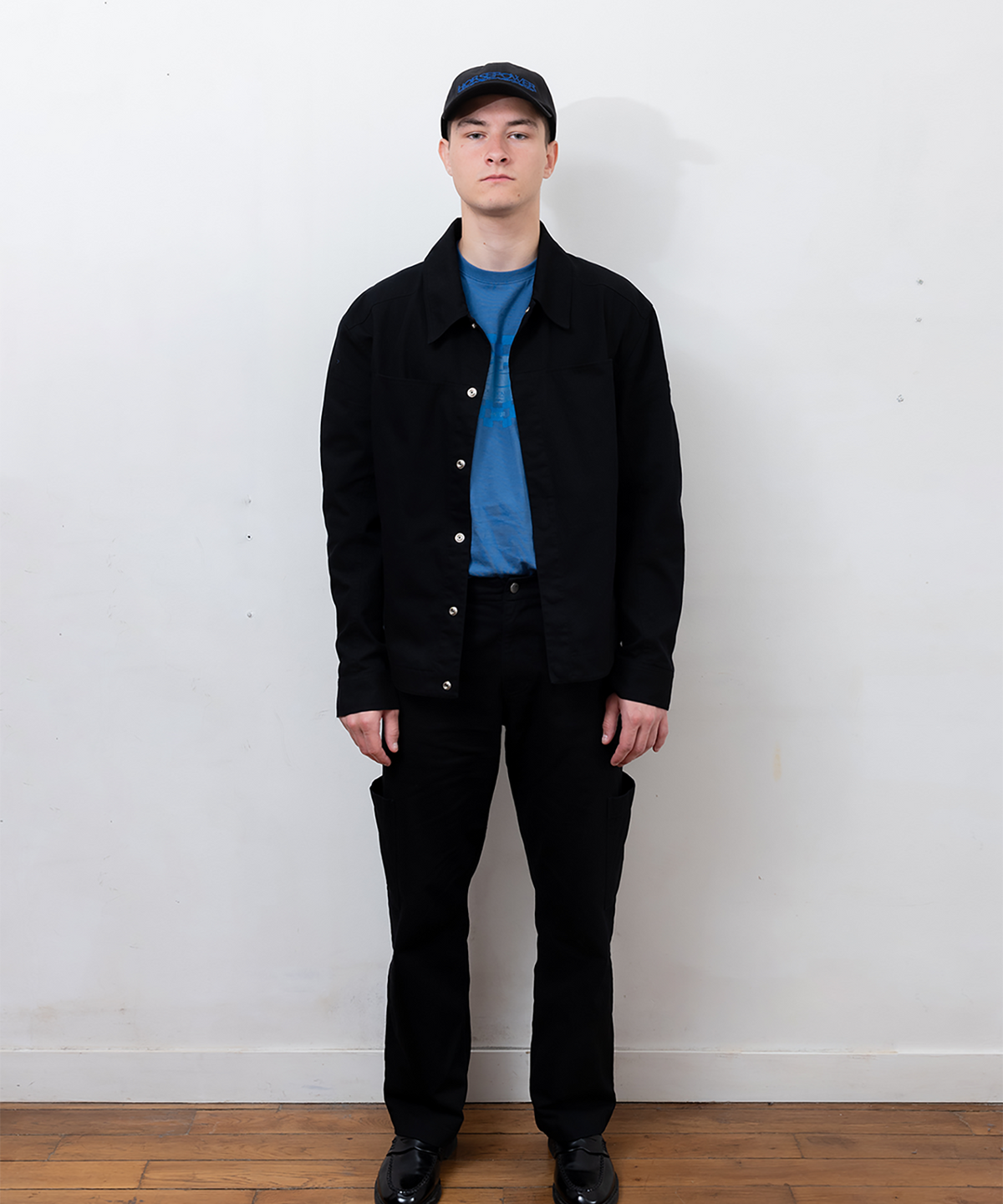 파버(FABEUR) COTTON WASHED JACKET (BLACK)