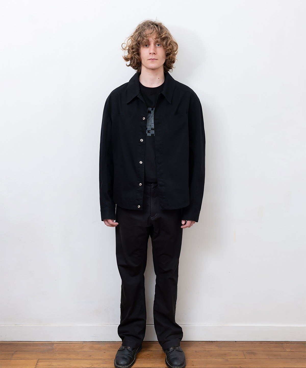 파버(FABEUR) COTTON WASHED JACKET (BLACK)