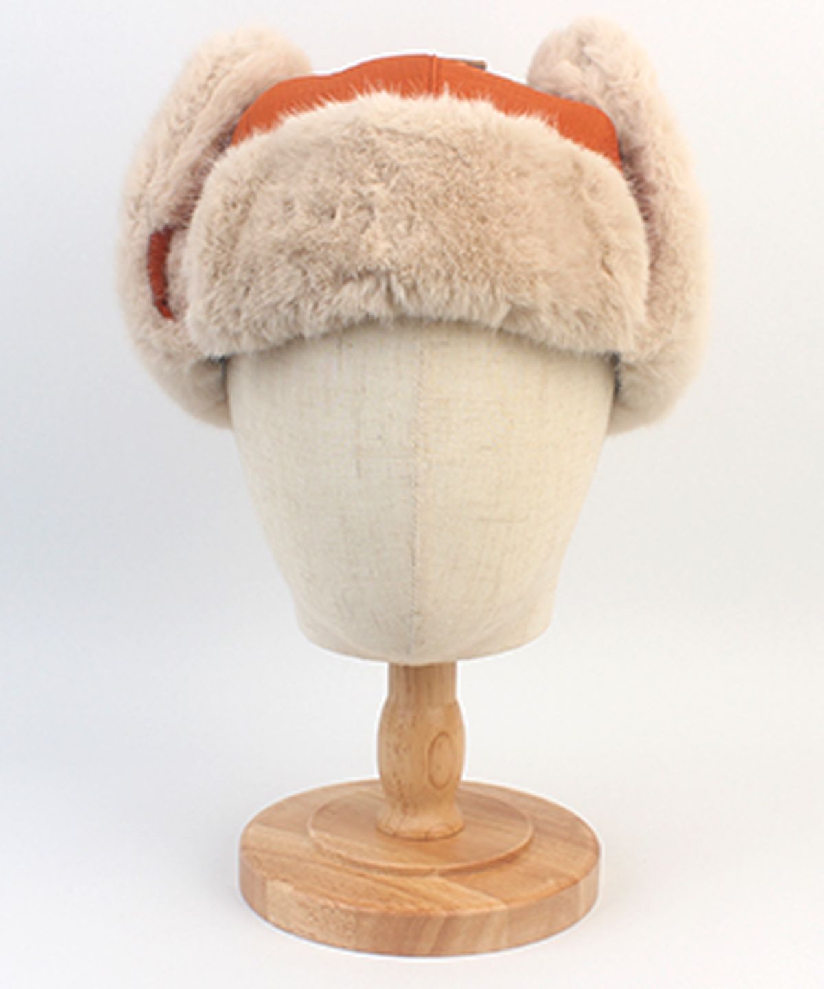 유니버셜 케미스트리(UNIVERSAL CHEMISTRY) Soft Poly Orange Fur Balaclava 항공모자