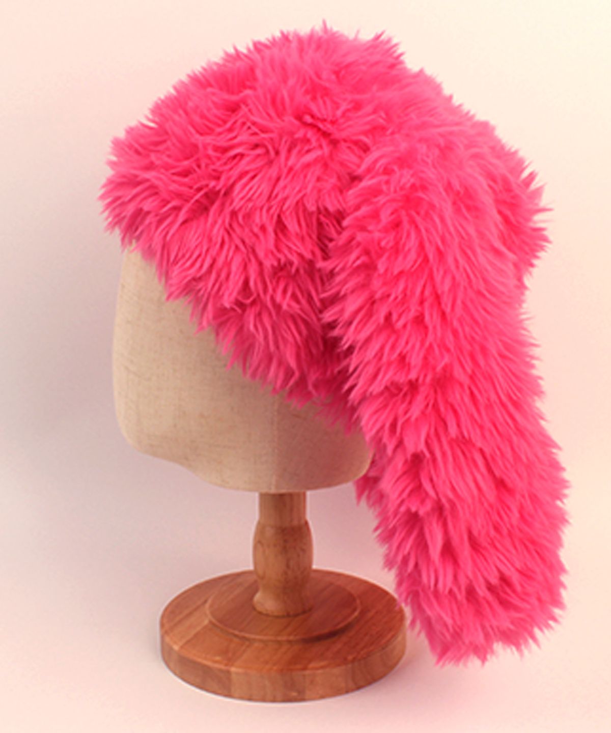 유니버셜 케미스트리(UNIVERSAL CHEMISTRY) Rabbit Pink Fur Beanie 토끼비니