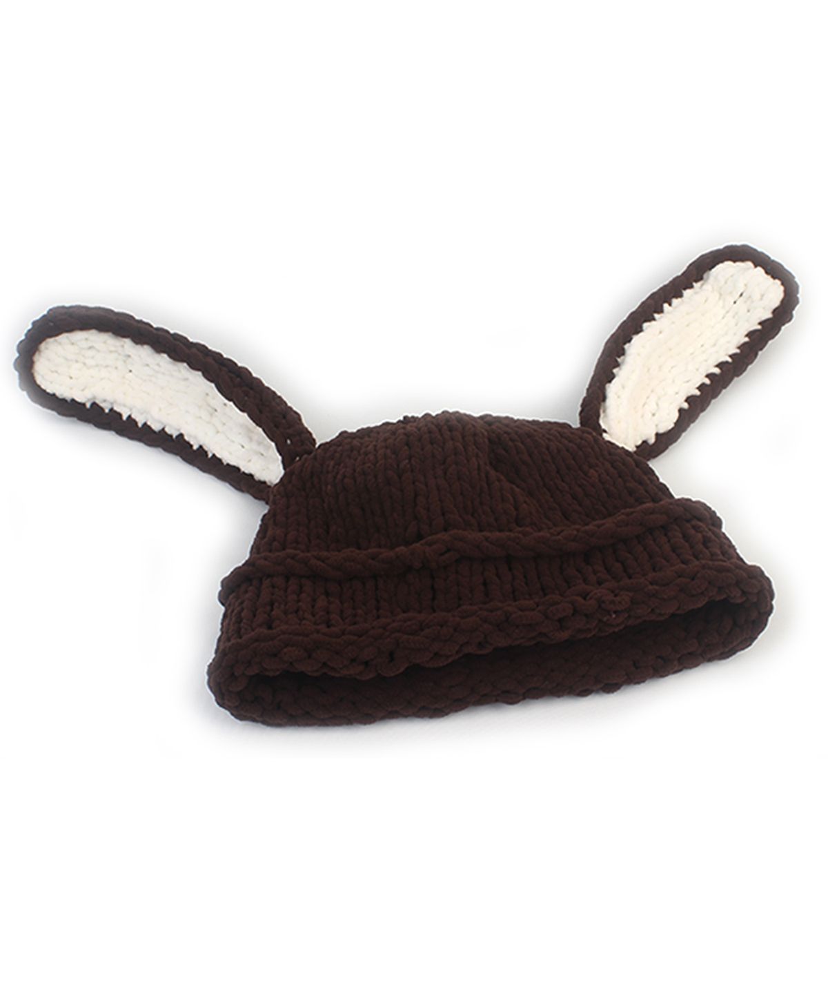 유니버셜 케미스트리(UNIVERSAL CHEMISTRY) Rabbit Brown Knit Beanie 토끼비니