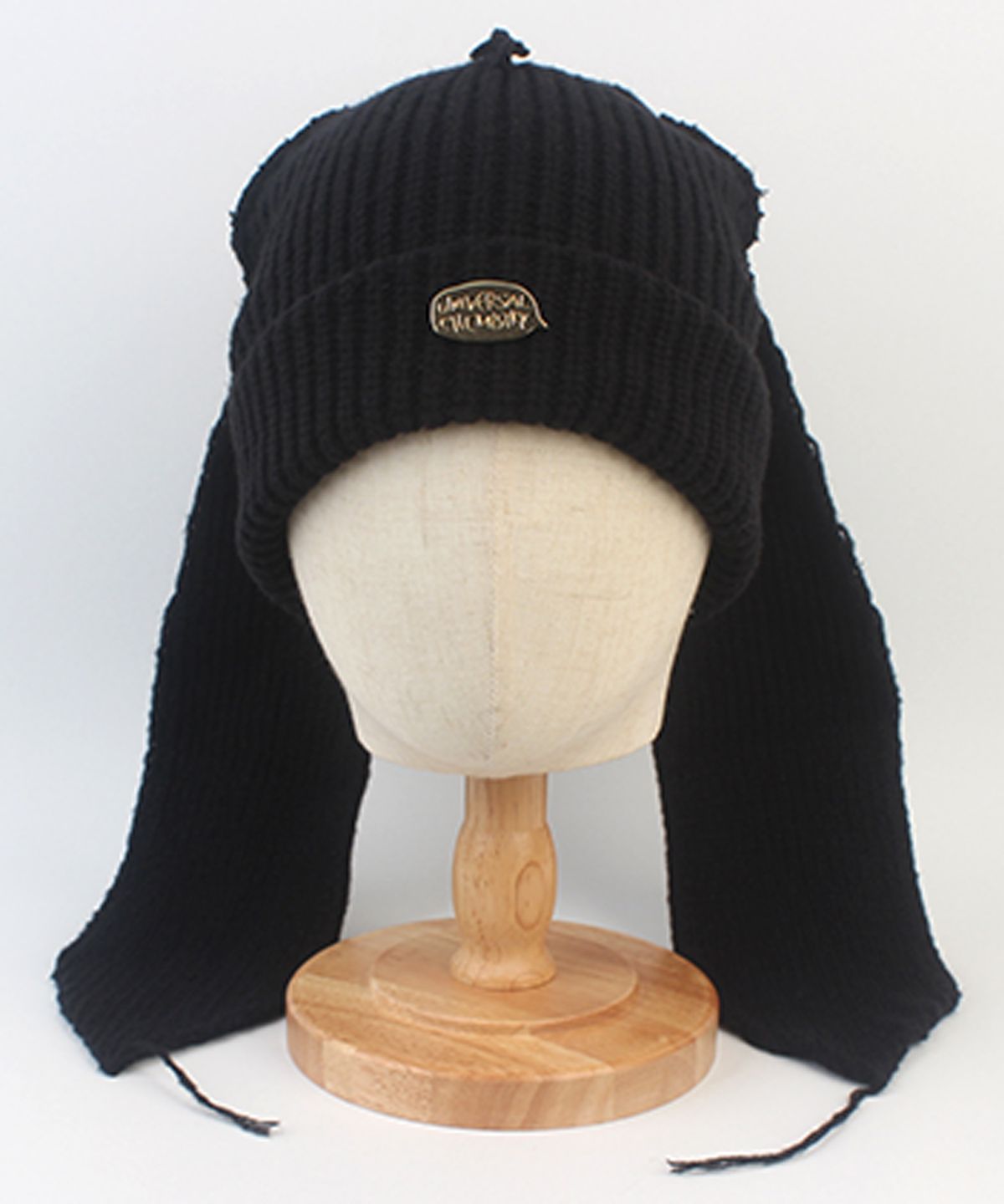 유니버셜 케미스트리(UNIVERSAL CHEMISTRY) Rabbit Long Ear Black Beanie 토끼비니