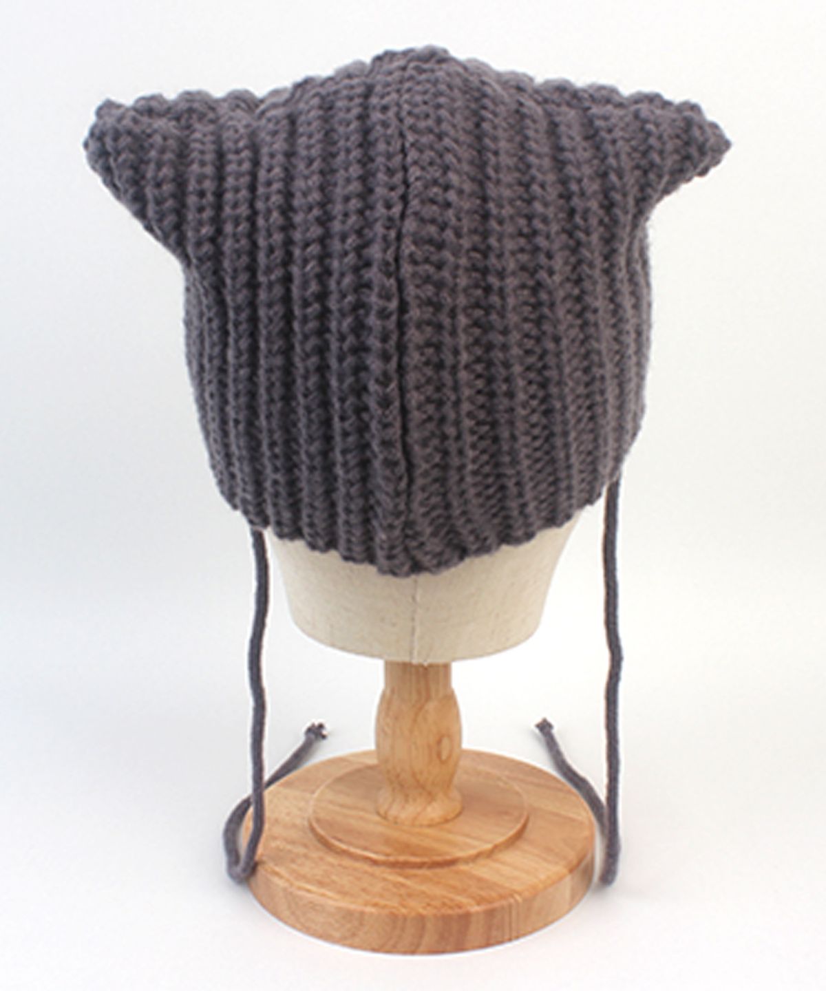 유니버셜 케미스트리(UNIVERSAL CHEMISTRY) Cat Knit Gray String Beanie 고양이모자