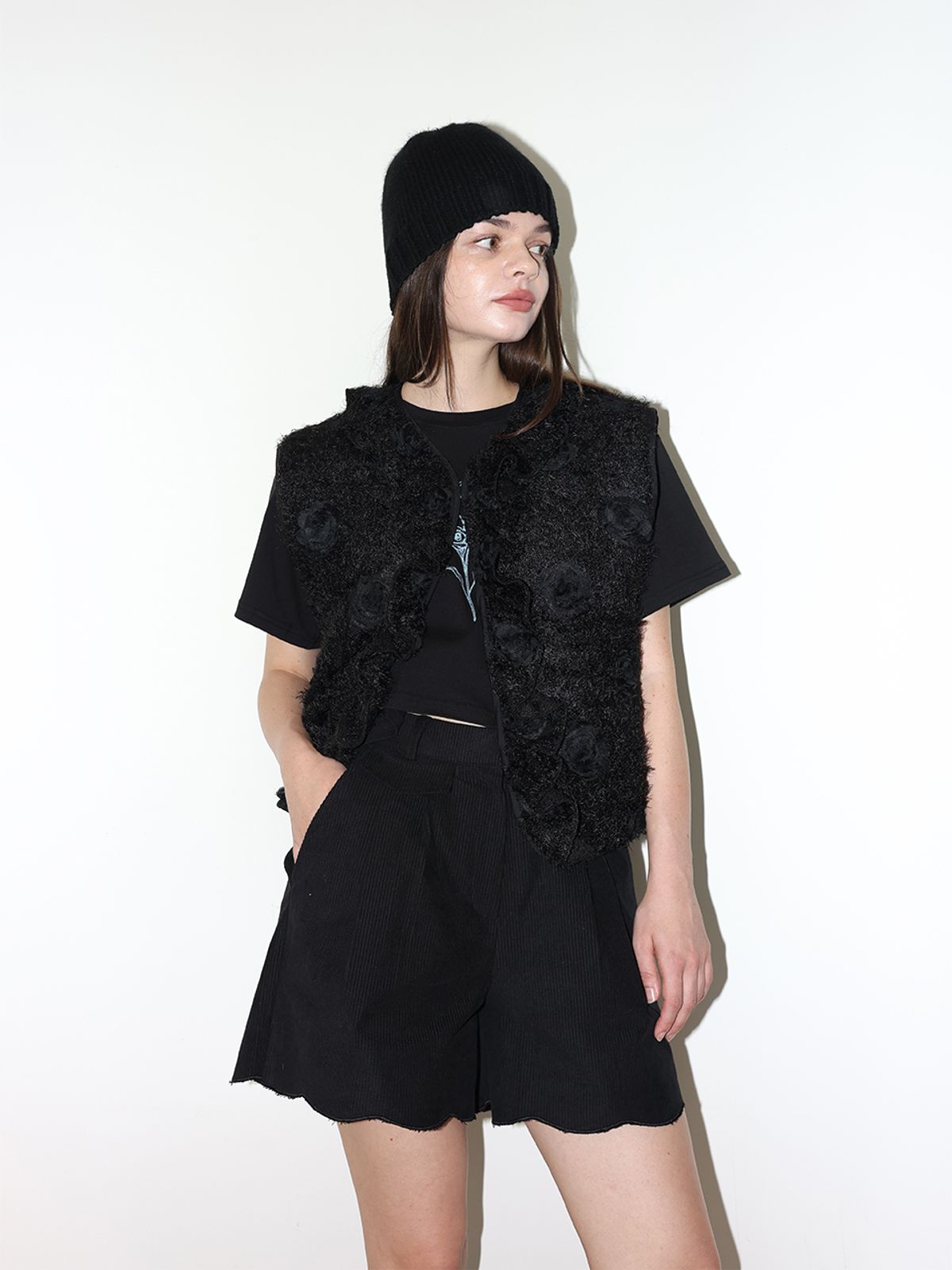 소르디(SORDI) Tulip Corduroy Pants_black