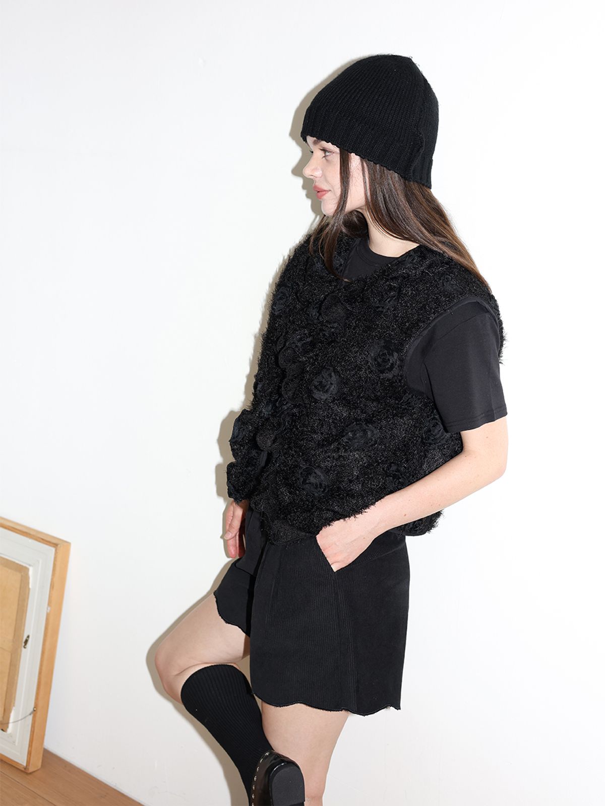 소르디(SORDI) Tulip Corduroy Pants_black
