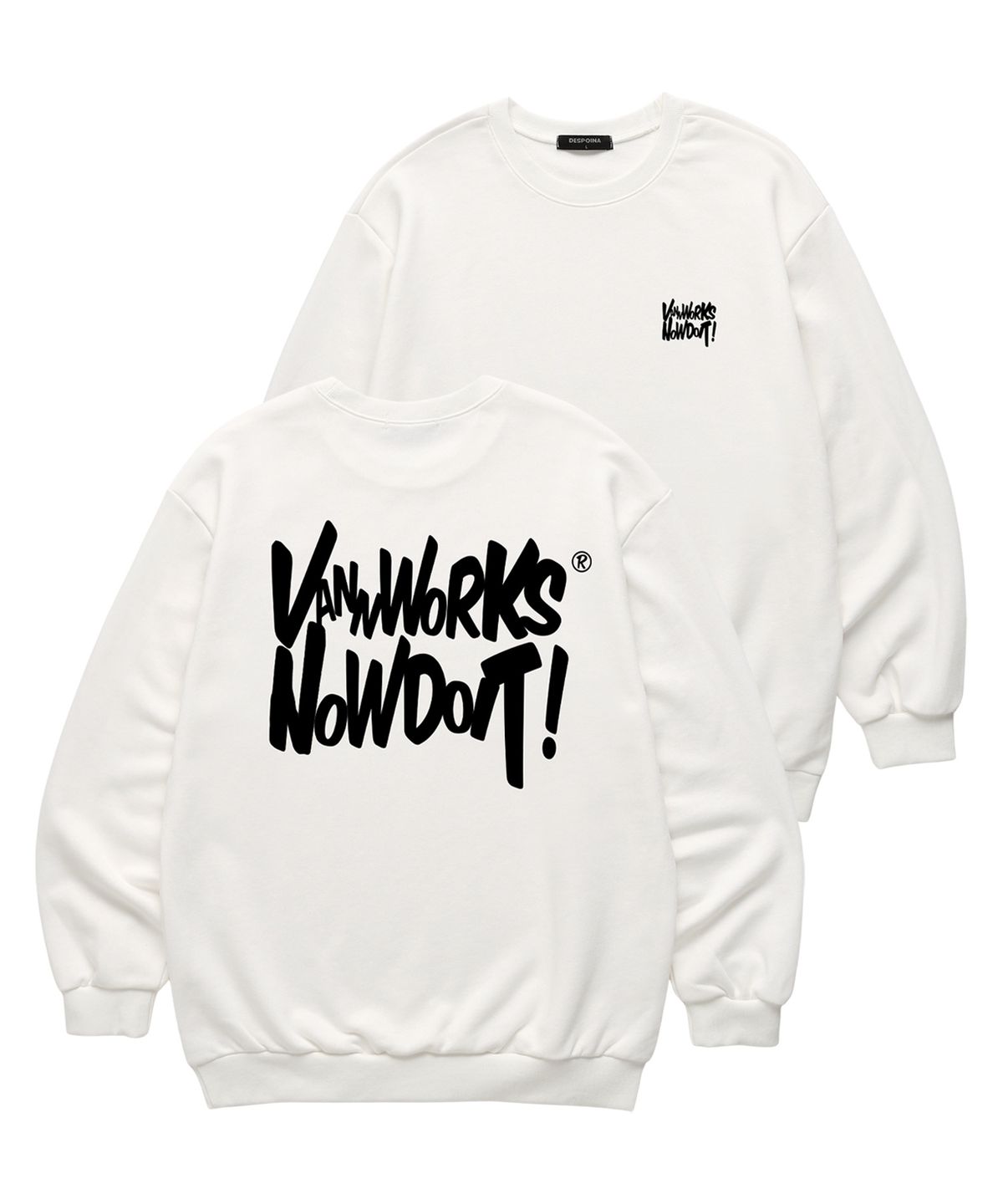 밴웍스(VANNWORKS) NOW DOIT 맨투맨 (VLS0083) 화이트