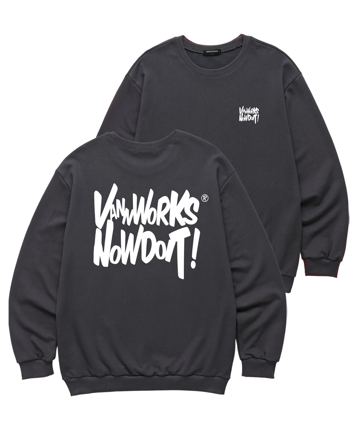 밴웍스(VANNWORKS) NOW DOIT 맨투맨 (VLS0083) 차콜